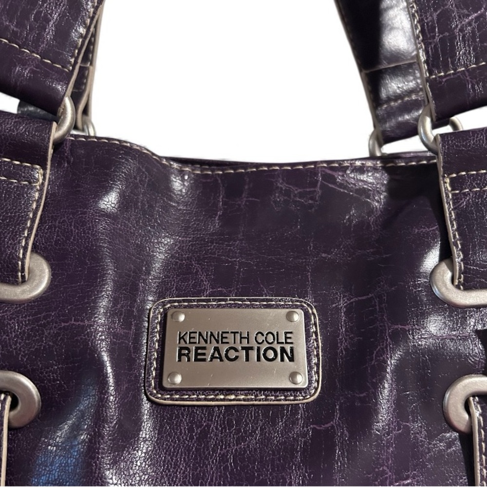 Kenneth Cole Reaction Dark Purple Interconnect Shoulder Tote
NWT - Picture 6 of 9